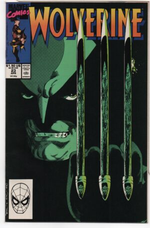 WOLVERINE #23 – JOHN BYRNE HOMAGE TO #1 COVER – MAGNETO AND LADY DEATHSTRIKE - 1990