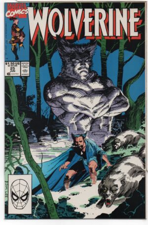 WOLVERINE #25 – JIM LEE COVER – JOHN BUSCEMA – MARY JO DUFFY - HEIR AID – DIRECT - 1990