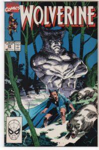 WOLVERINE #25 – JIM LEE COVER – JOHN BUSCEMA – MARY JO DUFFY - HEIR AID – DIRECT - 1990