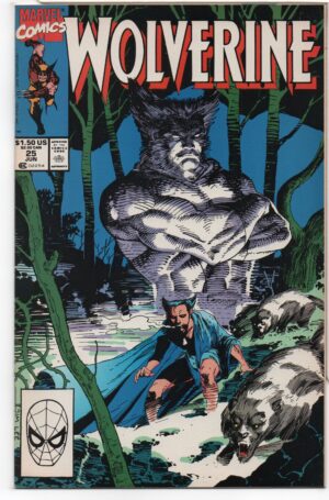 WOLVERINE #25 – JIM LEE COVER – JOHN BUSCEMA – MARY JO DUFFY - HEIR AID – DIRECT - 1990