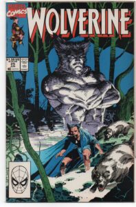 WOLVERINE #25 – JIM LEE COVER – JOHN BUSCEMA – MARY JO DUFFY - HEIR AID – DIRECT - 1990