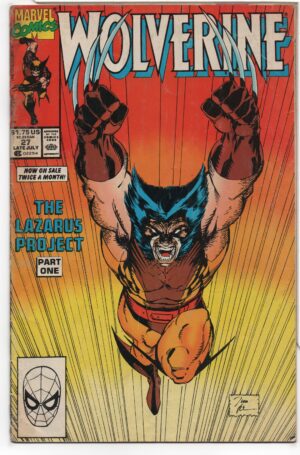 WOLVERINE #27 – JIM LEE CLASSIC COVER – 1ST APPEARANCES – LAZARUS PROJECT - 1990