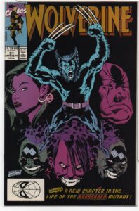 WOLVERINE #31 – KEY ISSUE – KILLING ZONE – LARRY HAMA – MARC SILVESTRI COVER – DIRECT - 1990