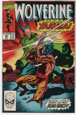 WOLVERINE #32 – TERMINAL TRAUMA – LARRY HAMA – MARC SILVESTRI COVER – DIRECT - 1990