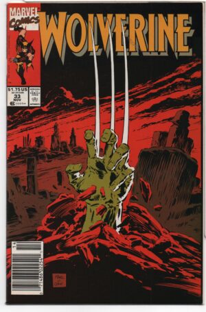 WOLVERINE #33 – NEWSSTAND VARIANT - LARRY HAMA – MARC SILVESTRI COVER - 1990