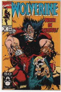 WOLVERINE #38 – 1ST ALBERT ON COVER – SEE VENICE AND DIE – MARC SILVESTRI COVER – DIRECT - 1991