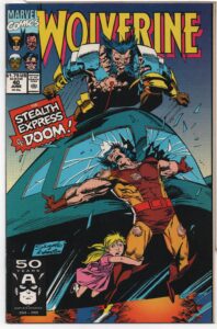 WOLVERINE #40 – RECONSTRUCTION – LARRY HAMA – MARC SILVESTRI COVER – DIRECT - 1991