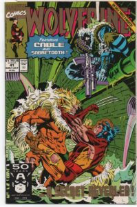 WOLVERINE #41 – MARC SILVESTRI 2ND PRINT – GOLD LOGO – DOWN IN THE BOTTOMS - 1991