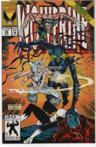 WOLVERINE #52 – 1ST ABSCISSA AND PLASMA WRAITH – CRUNCH CONUNDRUM – MARC SILVESTRI COVER - 1992