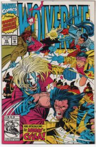 WOLVERINE #55 – MARC SILVESTRI COVER – 30 SLASHES OVER TOKYO – GAMBIT – JUBILEE - 1992