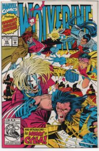 WOLVERINE #55 – MARC SILVESTRI COVER – 30 SLASHES OVER TOKYO – GAMBIT – JUBILEE - 1992