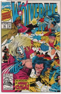 WOLVERINE #55 – MARC SILVESTRI COVER – 30 SLASHES OVER TOKYO – GAMBIT – JUBILEE - 1992