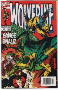 WOLVERINE #71 – DWAYNE TURNER COVER – TRIASSIC PARK – ROGUE – MUTATES – NEWSSTAND VARIANT - 1993